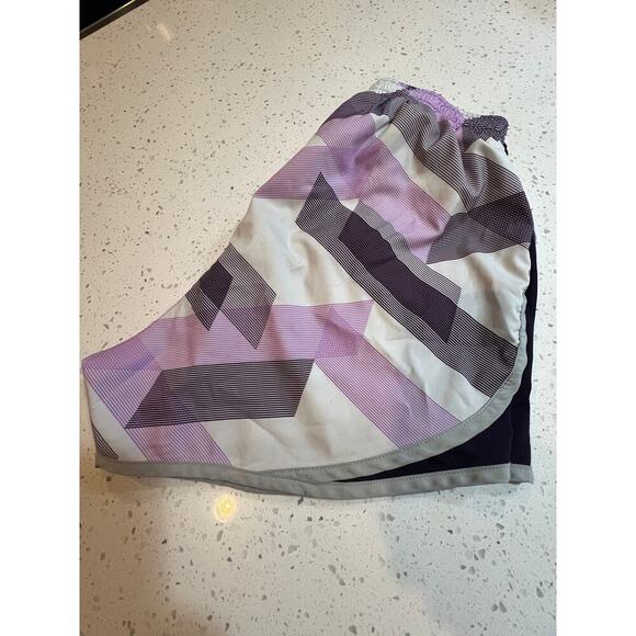NIKE RUNNING SHORTS PURPLE GREY WOMENS SIZE SMALL - Picture 2 of 7